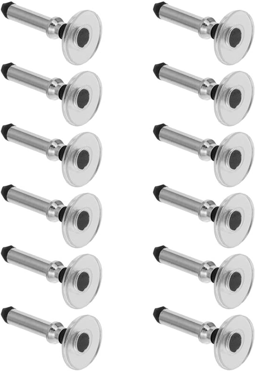 12 Pcs Silver Universal Stylus Replacement Tips,Universal Disc Tips Round Shape Replaceable Stylus Pen for Touch Screen Disc Tip