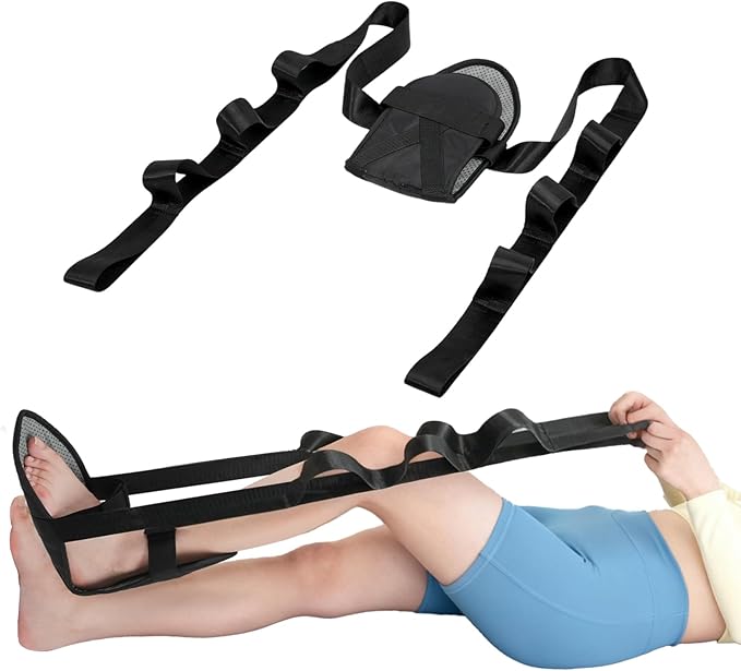 WONDSIGHIN Physical Therapy Stretching Strap for Knee Pain Relief, Adjustable Flexibility Aid, Yoga Pilates Rehab Tool for...