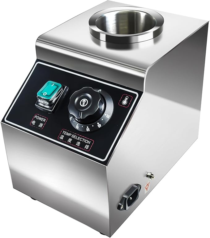 YOOKTEN Electric Nacho Cheese Sauce Warmer,0.68 Qt Cheese Sauce Dispenser Hot Fudge Bottle Warmer Cheese Sauce Warmer Dispenser Hot Chocolate Warmer and Dispenser with Bottles,86-185℉Adjustable 110V