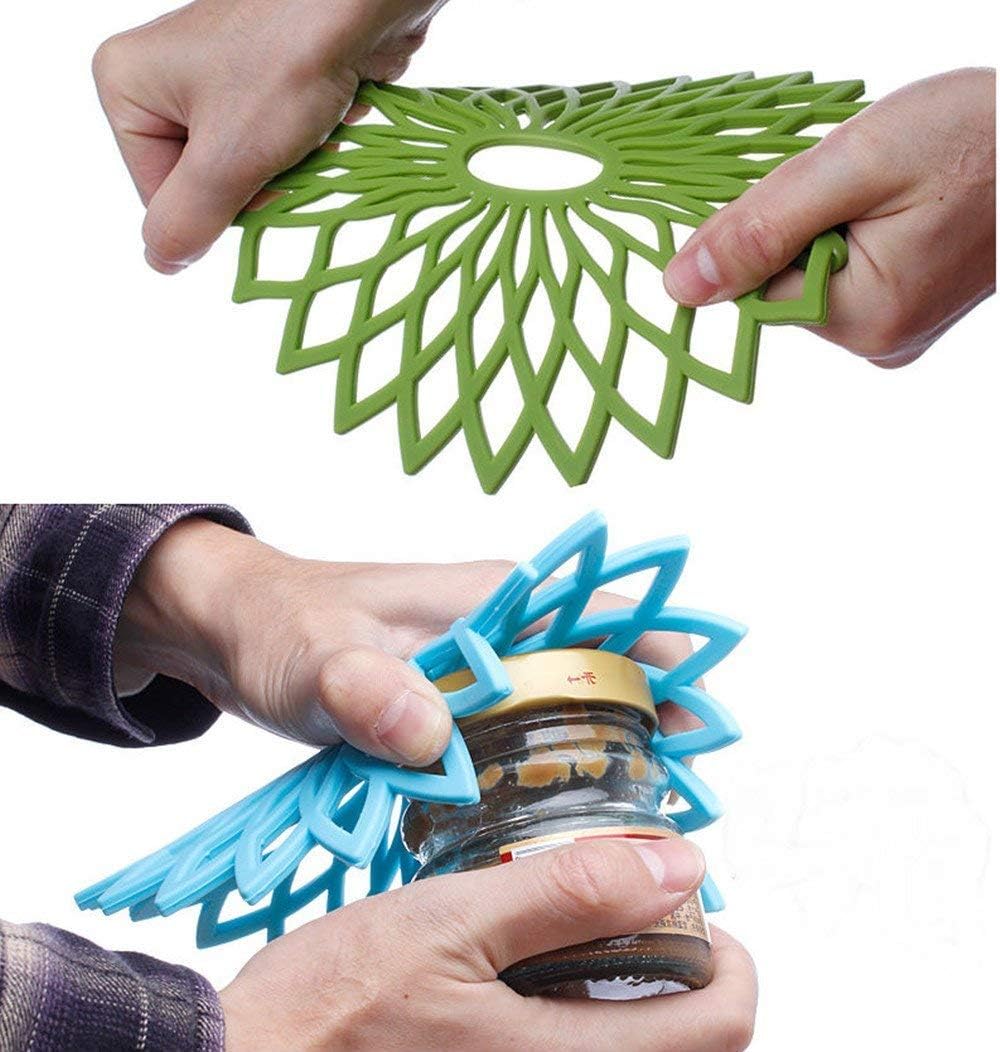 ME.FAN Silicone Trivet Mat - Kitchen Hot Pads for Pots & Dish - Insulated Teapot Trivet - Flexible, Durable, Non-Slip Large Coasters 3 Set Desert Sage