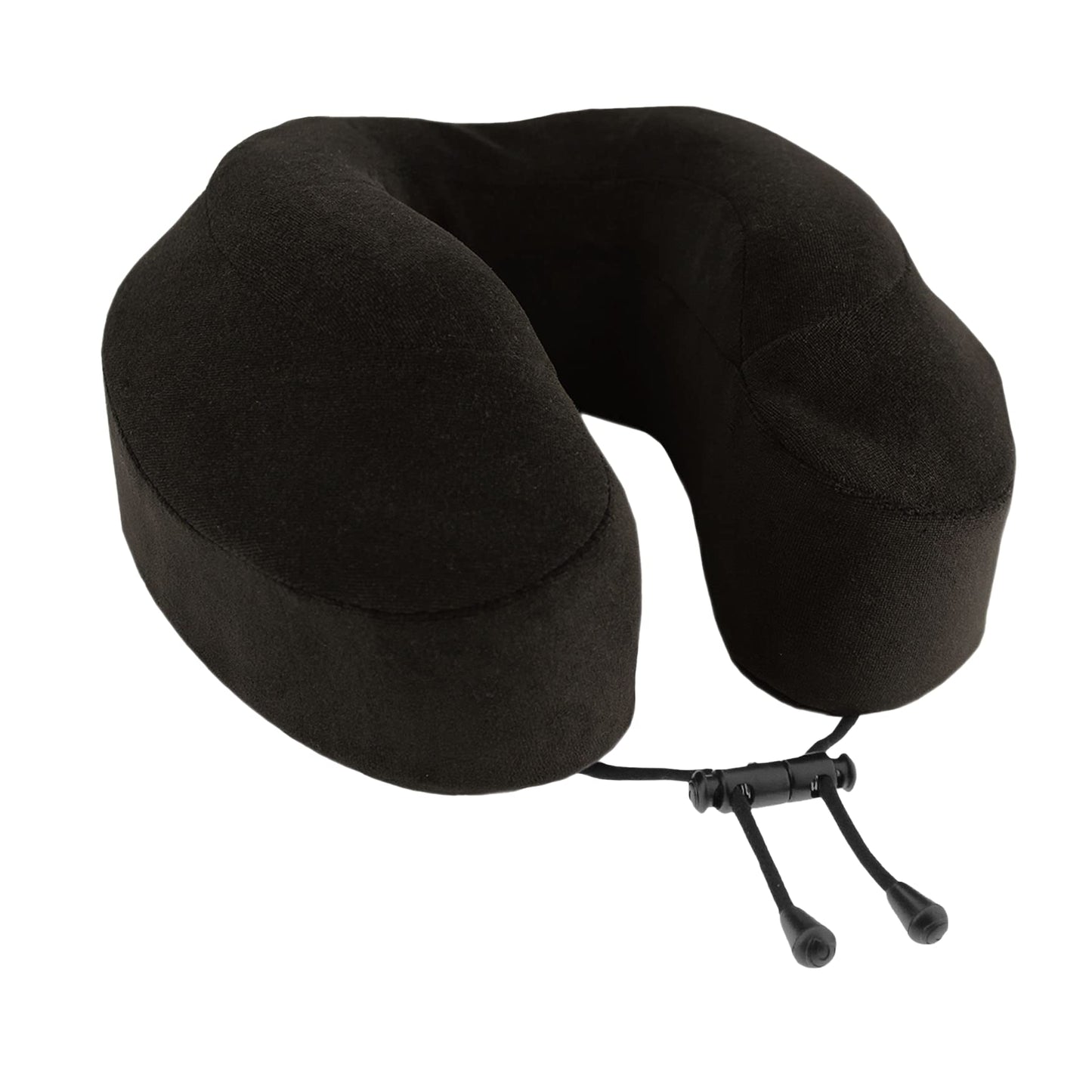 Cabeau Neck Pillow for Airplane Travel – Evolution Classic – Memory Foam U Shaped Design – Supportive for Sleeping with Adjustable Support Clasp (Midnight Black)