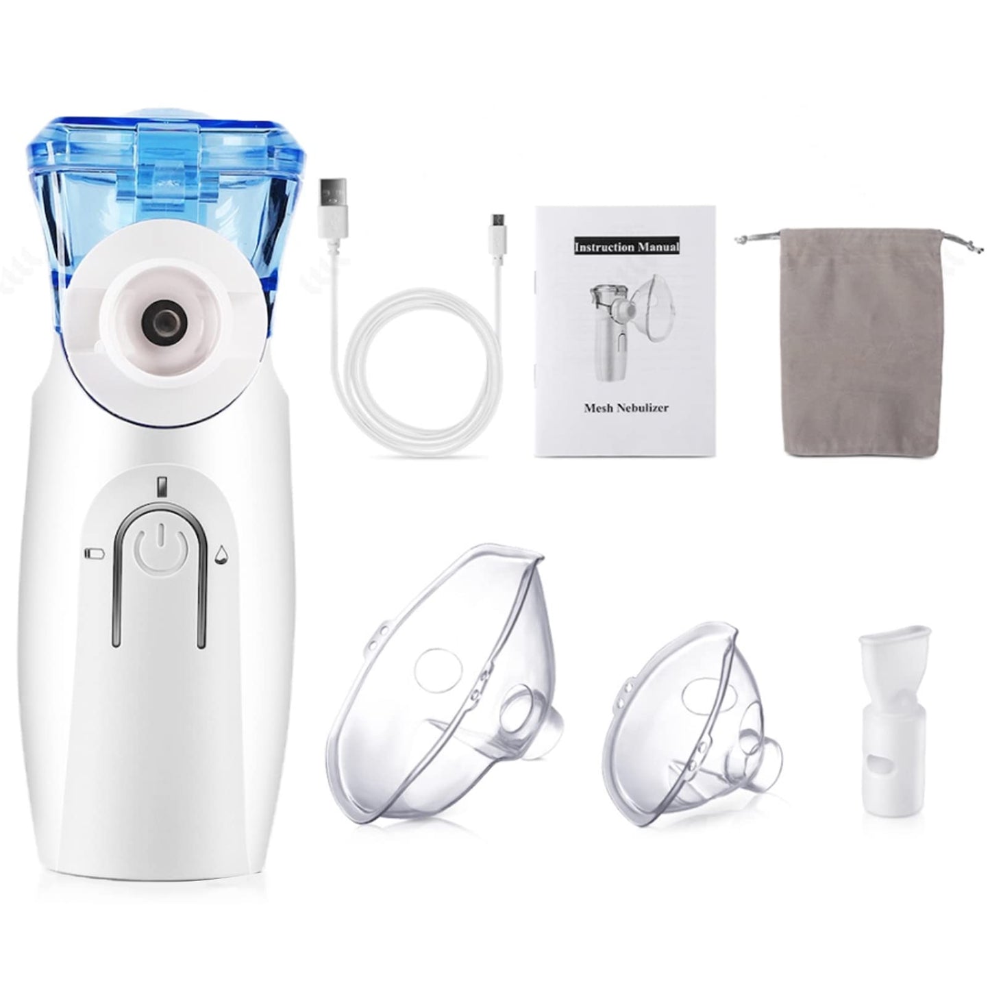 Gülife Ultrasonic Nebulizer, Portable Nebulizer Machine with Two Power Mode, Gray