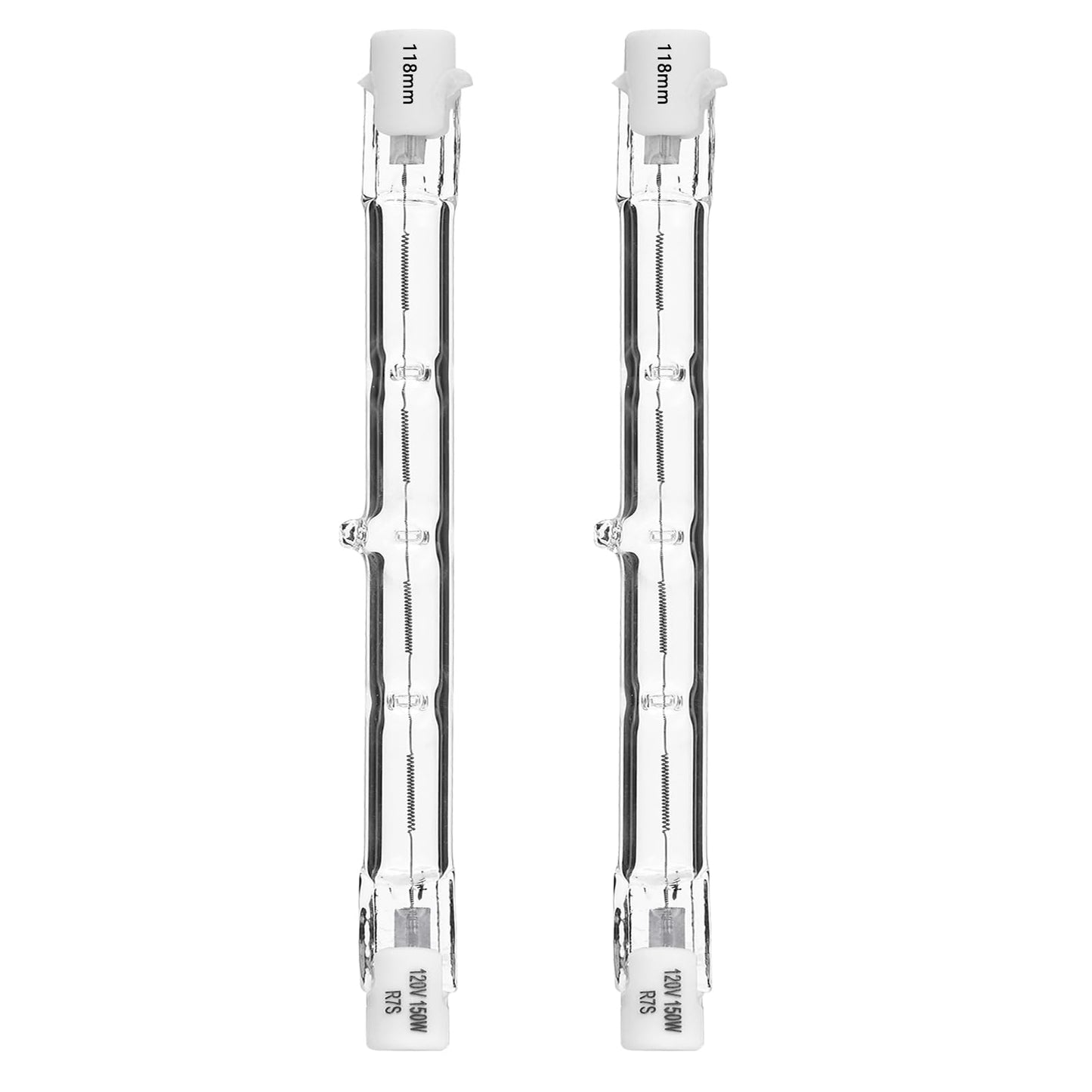 CATO-WDJ R7S Halogen Bulbs, T3 118mm 120V 150W 2700K Warm White Dimmable Double Ended Bulbs for Work, Ceiling Lights, Landscape Lights, Floor Lamps(2 Pack)