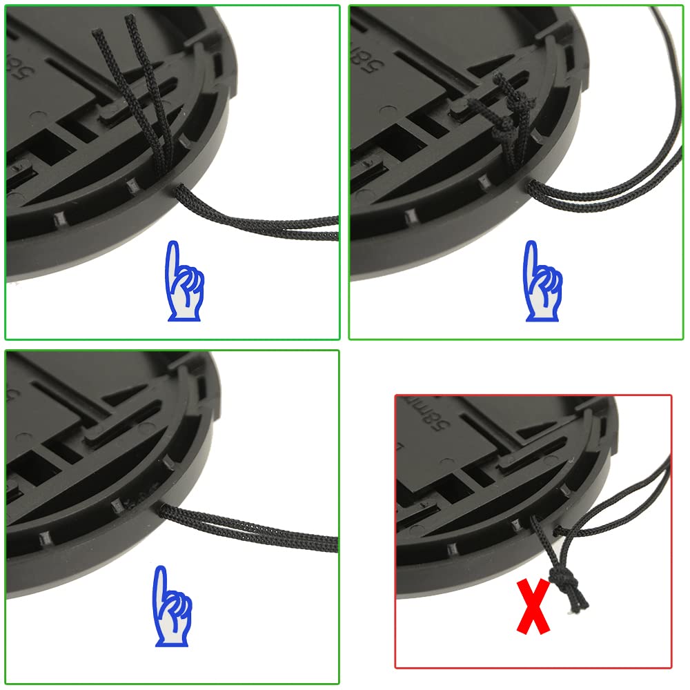 Sioti 55Mm Lens Cap (2 Packs), Camera Lens Cover, Compatiable For Almost All Brands Of Lenses(55Mm)