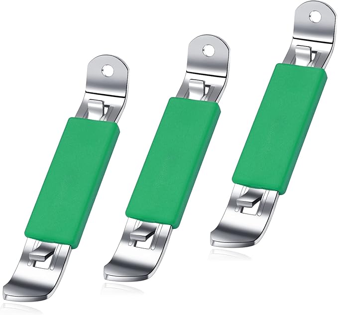 3 Pieces Magnetic Bottle Openers Can Opener Classic Beer Opener Stainless Steel Small Bottle Opener Can Tapper with Magnet for Camping and Traveling HANCELANT
