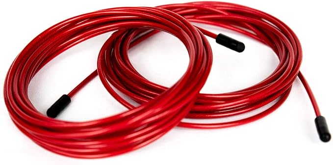 BRANK SPORTS® Pack of 2 Replacement Steel Ropes for all Jump Ropes | Length 12' | 2 Diameters and 7 Colors to Choose From...
