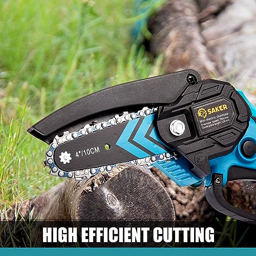 Saker Mini Chainsaw,Portable Electric Chainsaws Cordless,Handheld Chain Saw Pruning Shears Chain Saws for Tree Branches,Co...