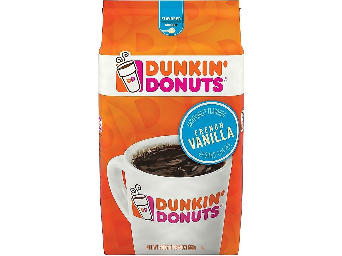 Dunkin Donuts French Vanilla Ground Coffee