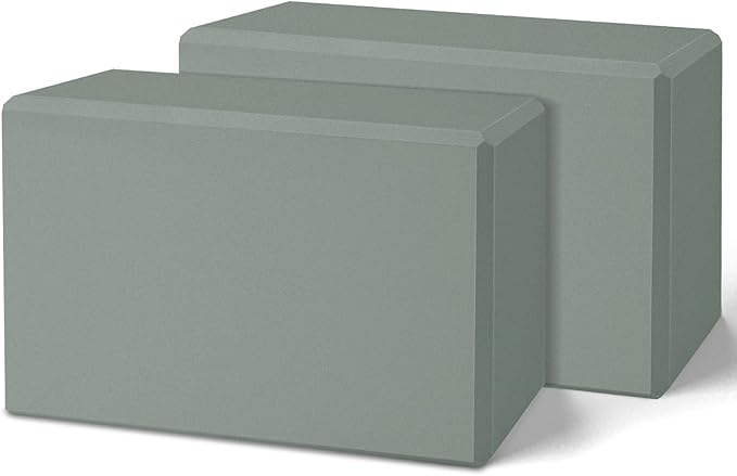 Yoga Block, Yoga Bricks Supportive Latex-Free EVA Foam, Soft Non-Slip Exercise Blocks, Yoga Accessories for Pilates, Medit...