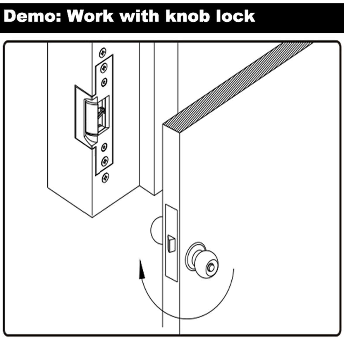 UHPPOTE ANSI Standard Heavy Duty Electric Strike Lock Fail Secure for Door Access Control System Mortise or Cylindrical Lock