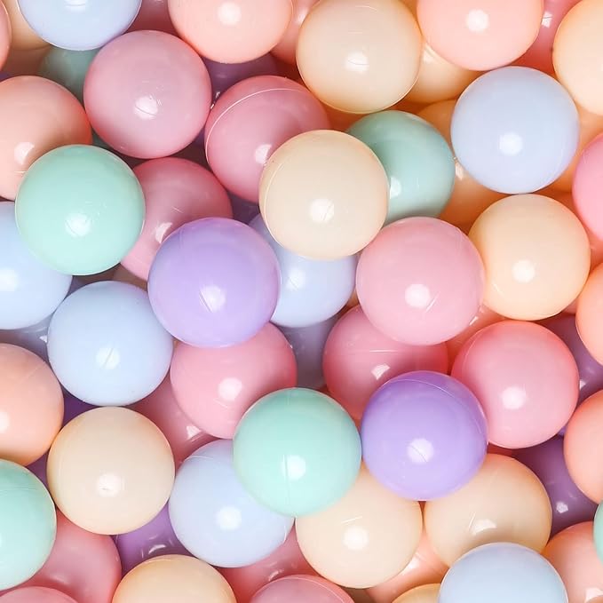 GOGOSO Ball Pits Balls for Toddlers Pack of 50 100 200 Plastics Shape Ball Non-Phthalate Non-BPA Non-Toxic 2.2-Inch Crush ...