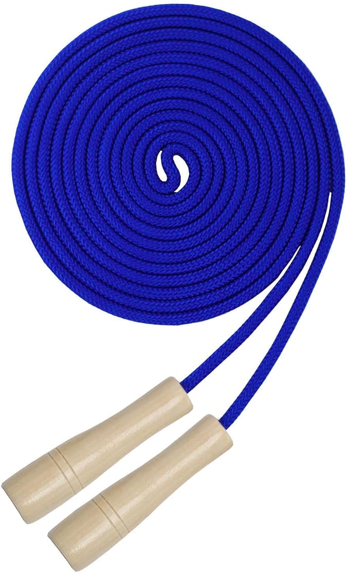 16 FT Long Jump Rope for Kids, Adjustable Double Dutch Skipping Rope with Wooden Handle, Multiplayer Team Jumping Rope for...