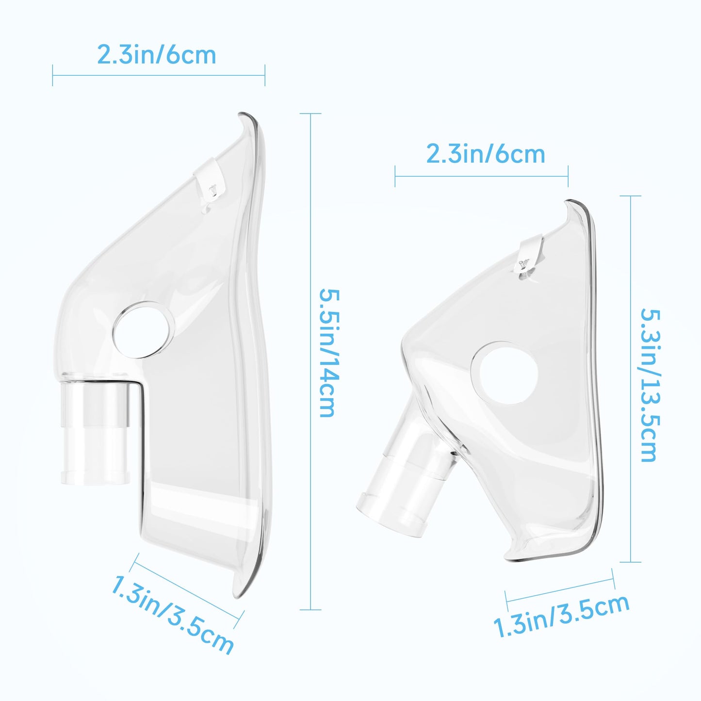 Nebulizer Kit Nebulizer Mask for Adults and Kids Transparent