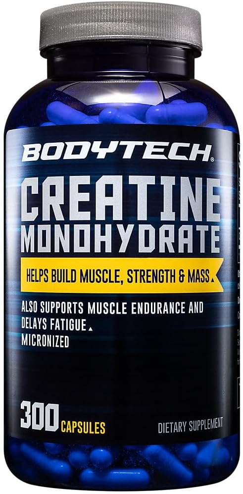 BodyTech Creatine Monohydrate (300 Capsules)