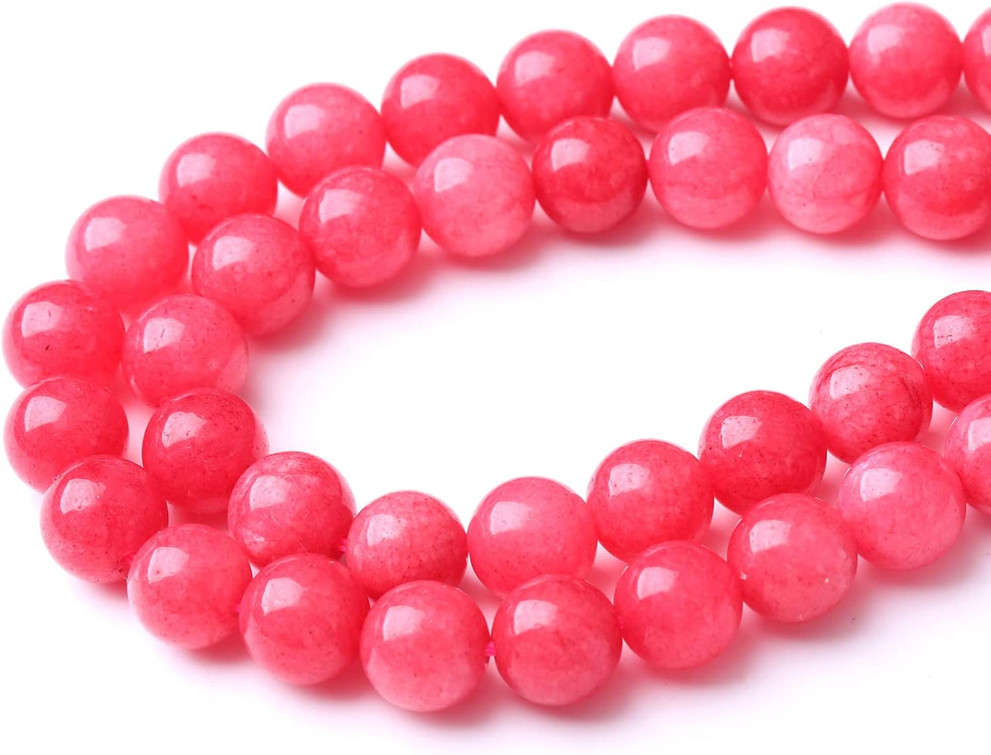 60PCS 6MM Natural Red Rhodonite Jade Stone Beads Round Loose Stone Beads for Jewelry Making DIY Energy Stone Healing Power Bracelet 15"