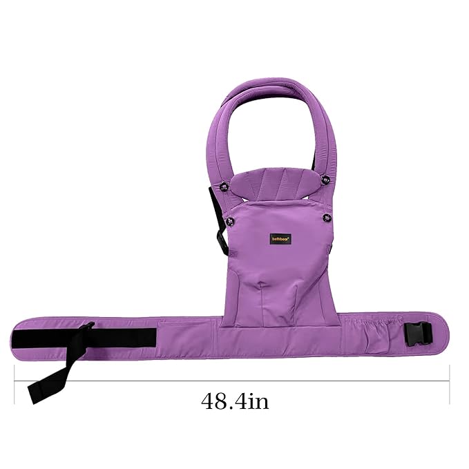 Baby Carrier Newborn to Toddler, 7-45 lbs with Natural Material, Ergonomic Design,Versatile and Adjustable,Hands Free for Moms&Dads,Purple