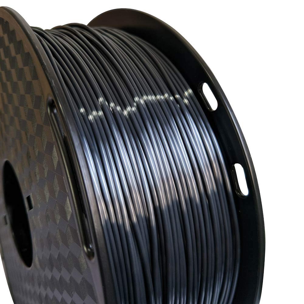 CC3D Silk Black PLA Filament 1.75mm 1KG 3D Printing Filament Silky Black Gloss Shiny Metallic PLA Black 3D Printer Material FDM 3D Printer