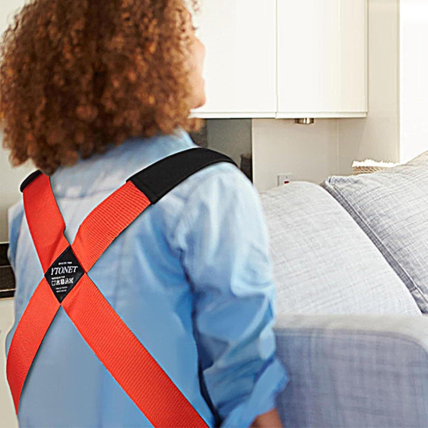 Ytonet Moving Straps, Lifting Straps for Move Furniture, 2-Person Shoulder Lifting and Moving System for Appliances, Mattresses, Heavy Objects up to 800lbs, Furniture Strap Round Sling, Orange