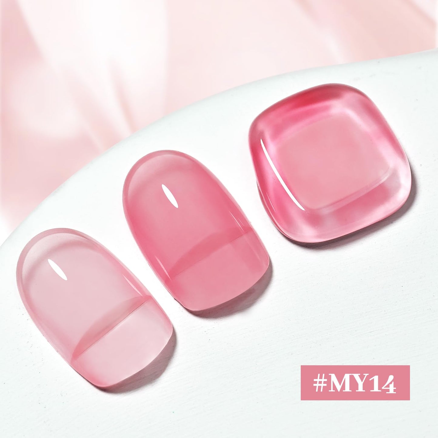 OpenLive 16.5ml Jelly Rose Pink Nail Polish Large Volume Quick Dry Nail Polish, Long Lasting Shine, Fingernail Toenail Nail Art