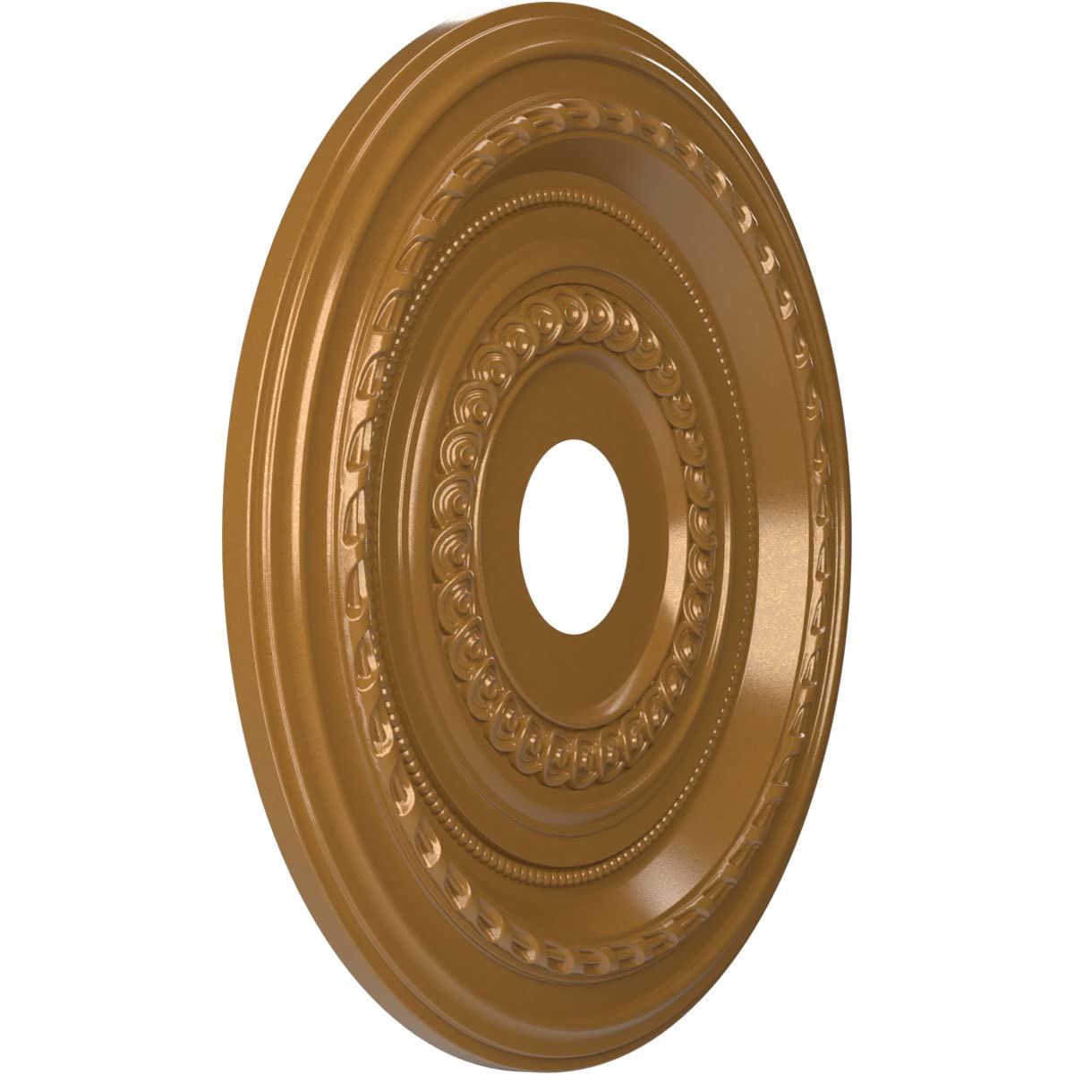 Ekena Millwork Cmp19Codvg Cole Thermoformed Pvc Ceiling Medallion (Fits Canopies Up To 5 1/8), 19Od X 3 1/2Id X 1P, Universal Ag
