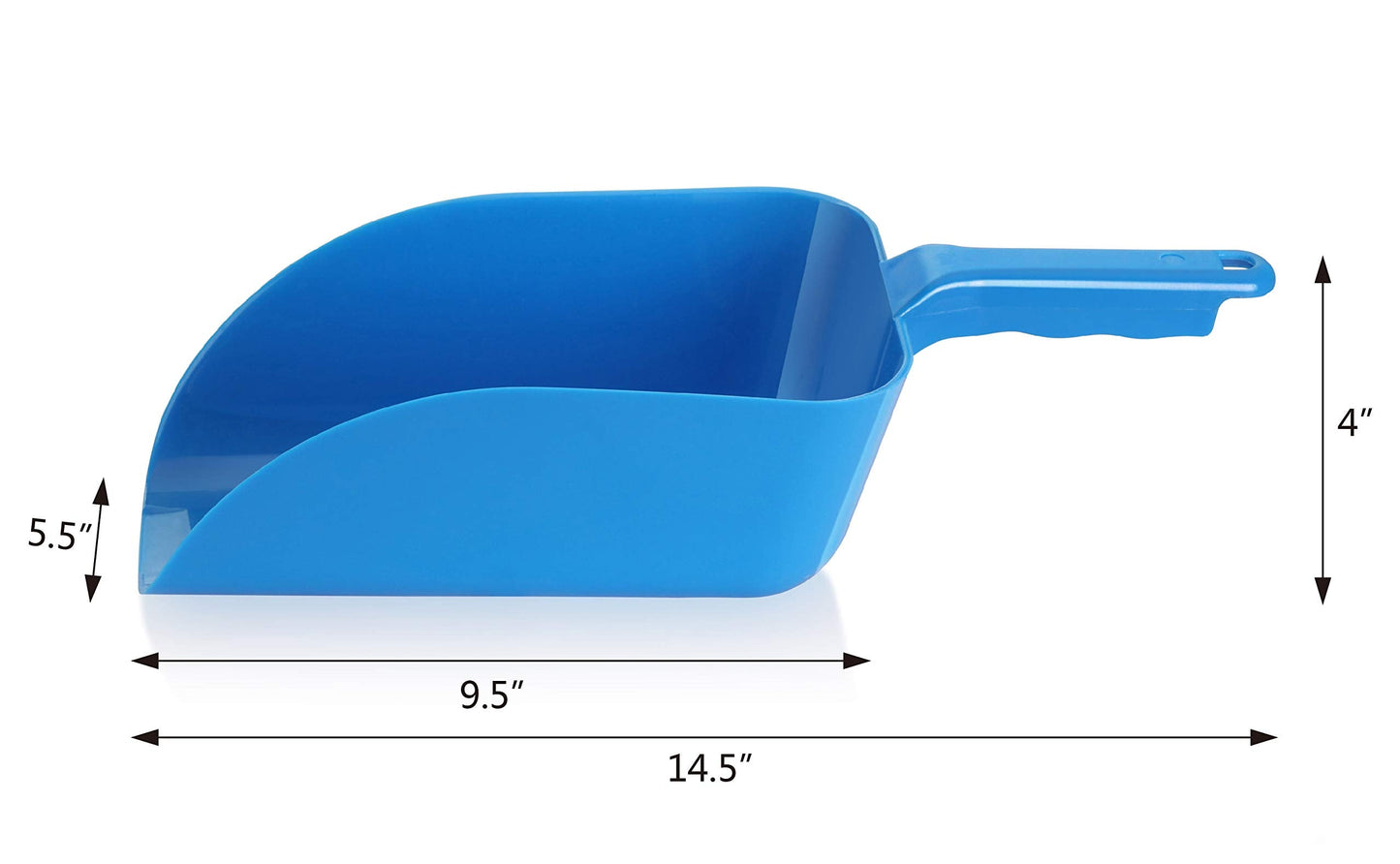 New Star Foodservice 34462 Polycarbonate Plastic Utility Ice Scoop. Blue, 64-Ounce