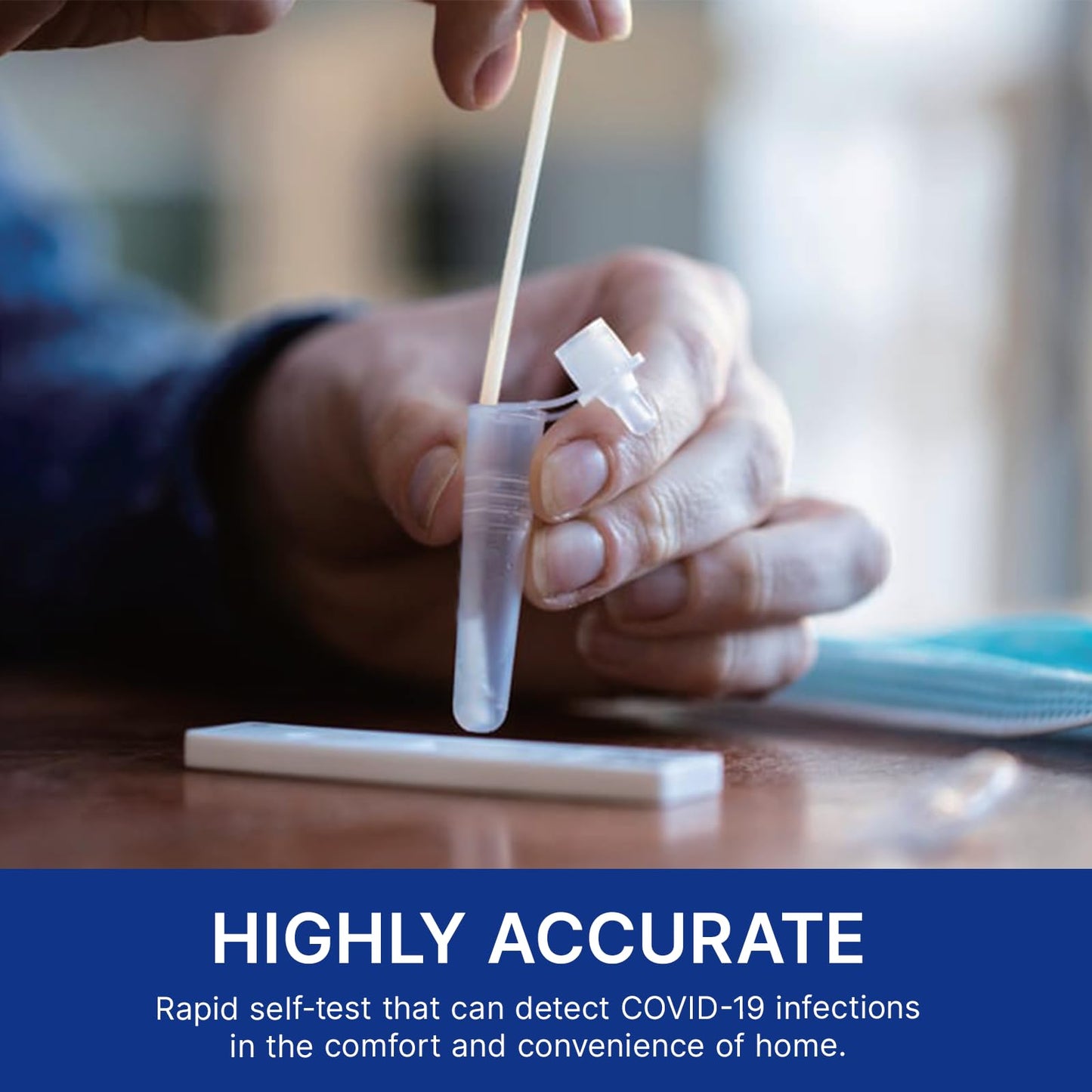 CorDx TyFast at Home COVID 19 Antigen Rapid Test Kit, Easy, Accurate, Fast Results in 10 Minutes. (5-Pack)