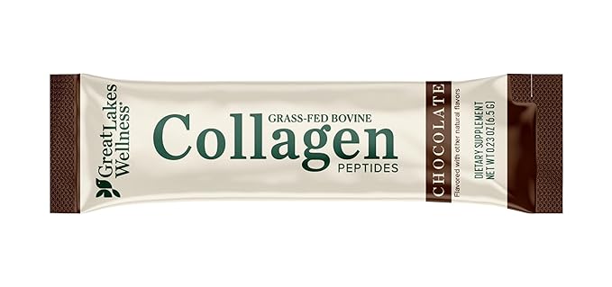 Great Lakes Wellness Collagen Peptides Powder for Skin, Hair, Nails, Joints & Digestion - Variety Flavors - Quick Dissolve Hydrolyzed, Non-GMO, Kosher - 6 Sticks - Packaging May Vary