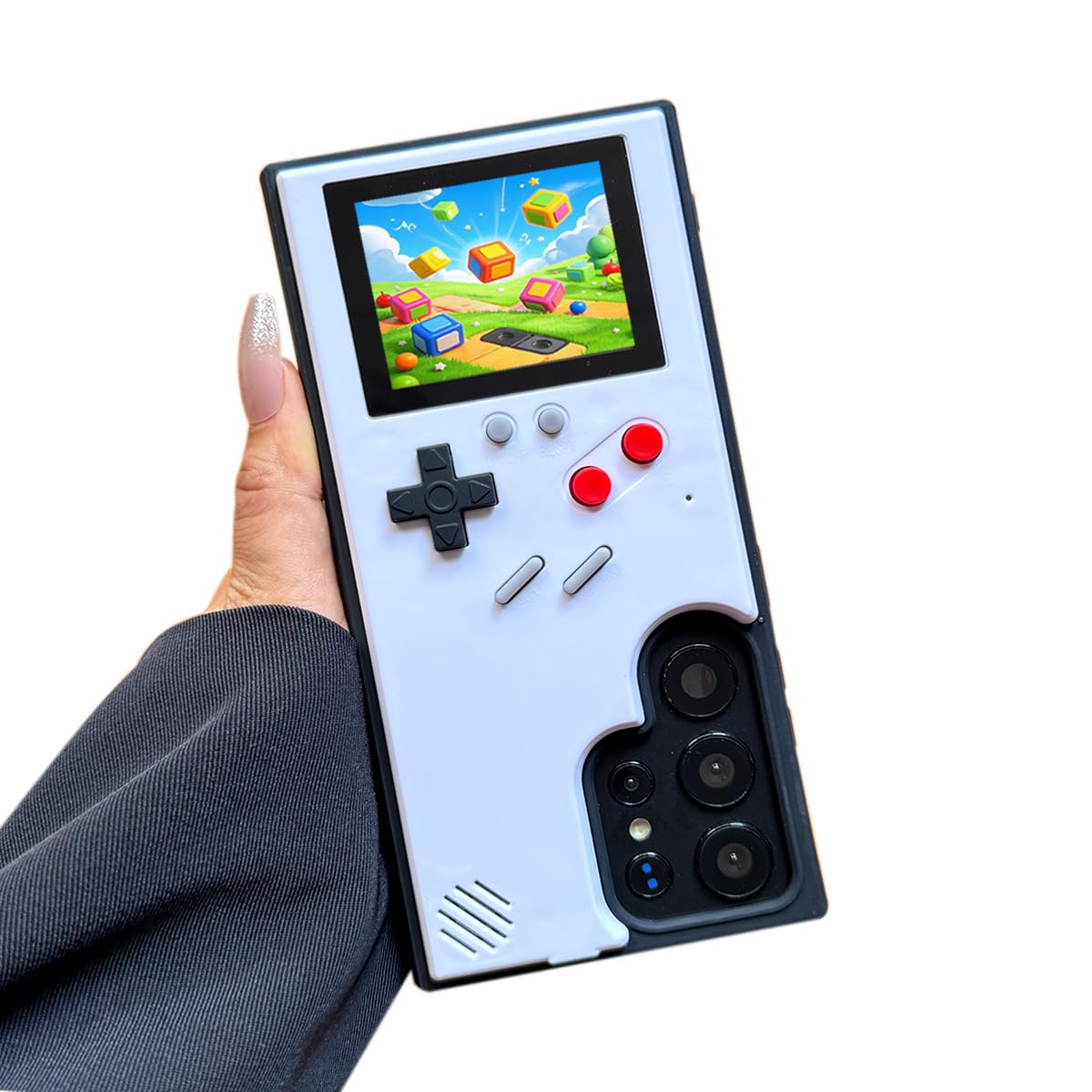 ERAKOLE Game Phone Case for Samsung Galaxy S25 Ultra, Nostalgic Game Case for Samsung Retro Playable Gaming Design, Classic Crea