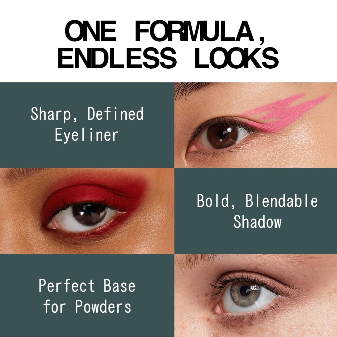 about-face Matte Fluid Eye Paint Smoke Signal – High-Pigment Liquid Eyeshadow, Long-Lasting, No-Budge Matte Finish, Vegan & Cruelty-Free (Deep Green)