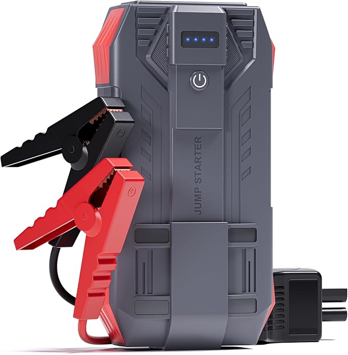 Tstiti 4000A Car Battery Jump Starter, Portable Car Jump Starter for Up to 10L Gas and 8L Diesel Engines, 12V Jump Box wit...