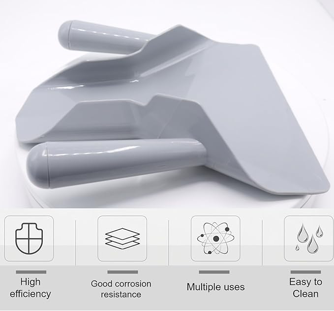 French Fry Popcorn Scoop Scooper, Polycarbonate Popcorn Scoop, Quick Fill Tool for Chip Popcorn Bagger Bags, Multipurpose Utility Scooper for Popcorn Machine Ice Candy Snacks Desserts