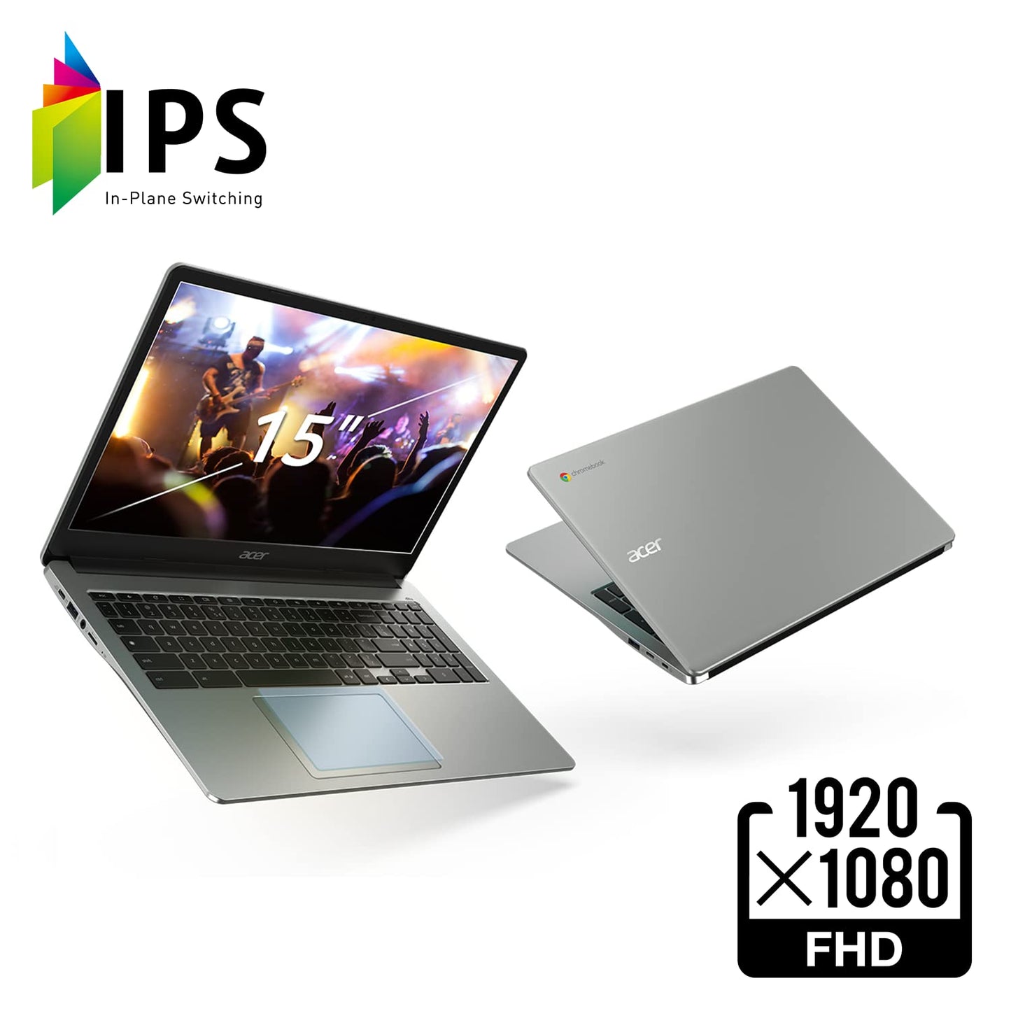 Acer Chromebook 315 Laptop | Intel Celeron N5100 | 15.6 Full Hd Ips Display | Intel Uhd Graphics | 8Gb Lpddr4X | 64Gb Emmc | Wi-