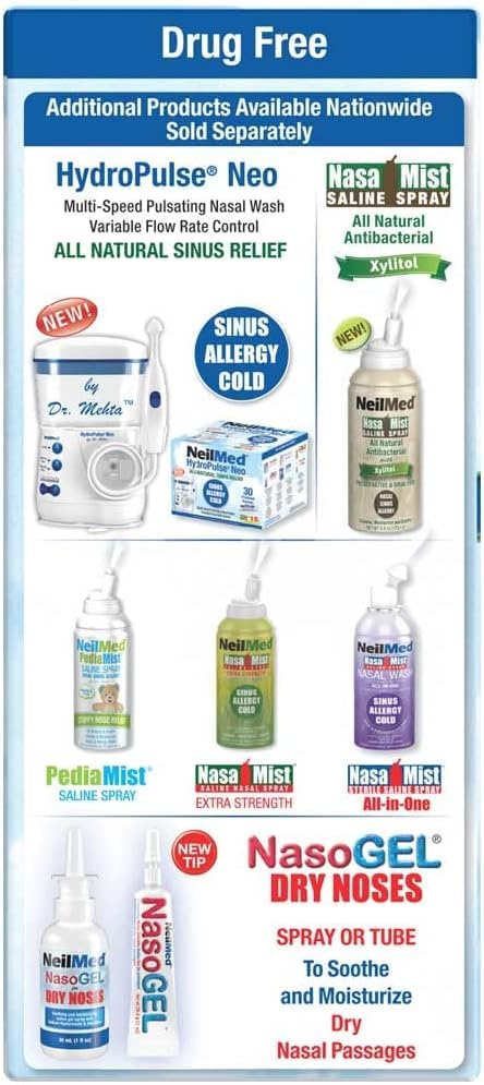 NeilMed Sinus Rinse - A Complete Sinus Nasal Rinse Kit, 50 Count (Pack of 2)