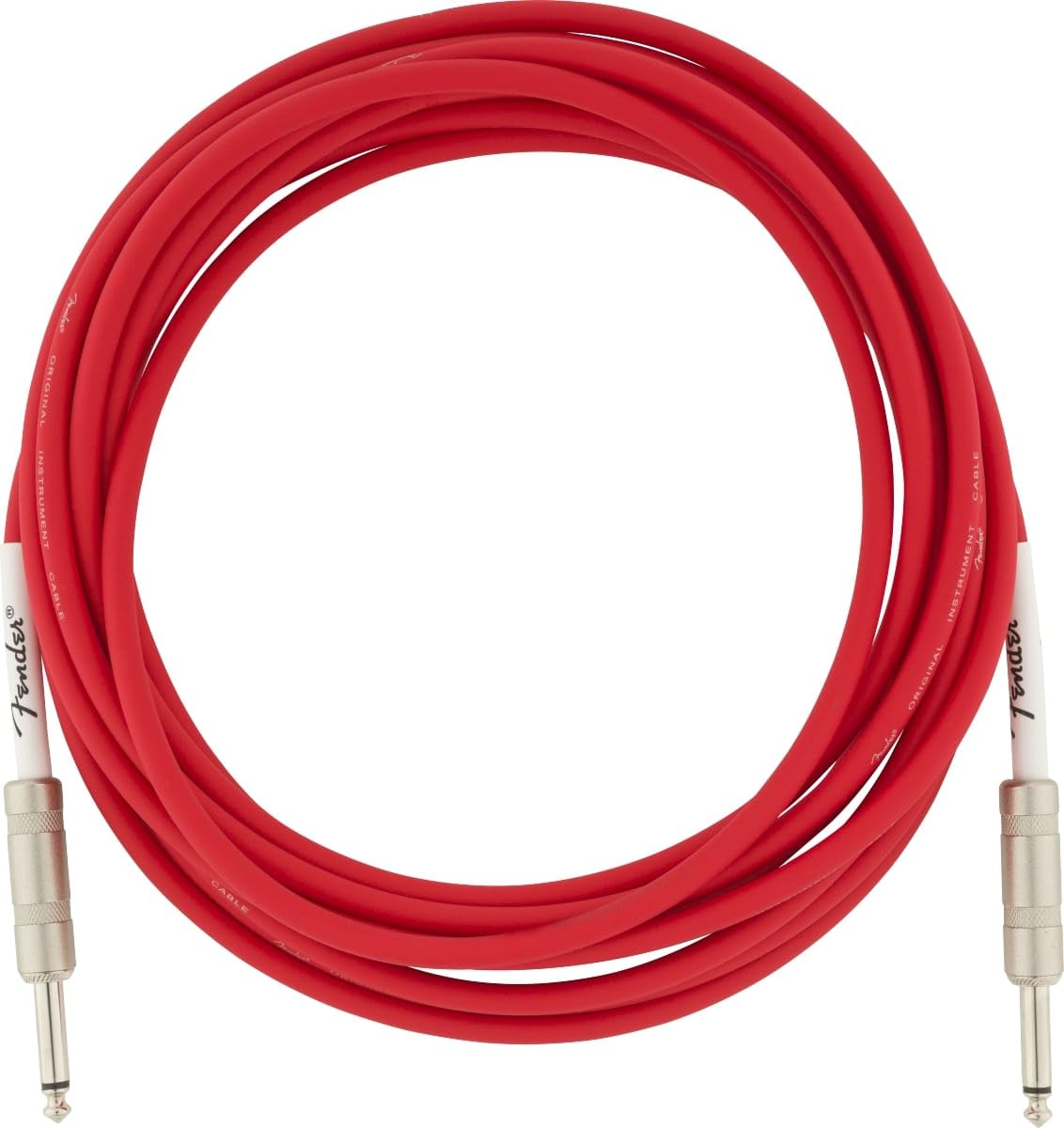 Fender Original Series Instrument Cable, Guitar Cable, Guitar Accessories, Straight/Straight, Fiesta Red, 18.6Ft