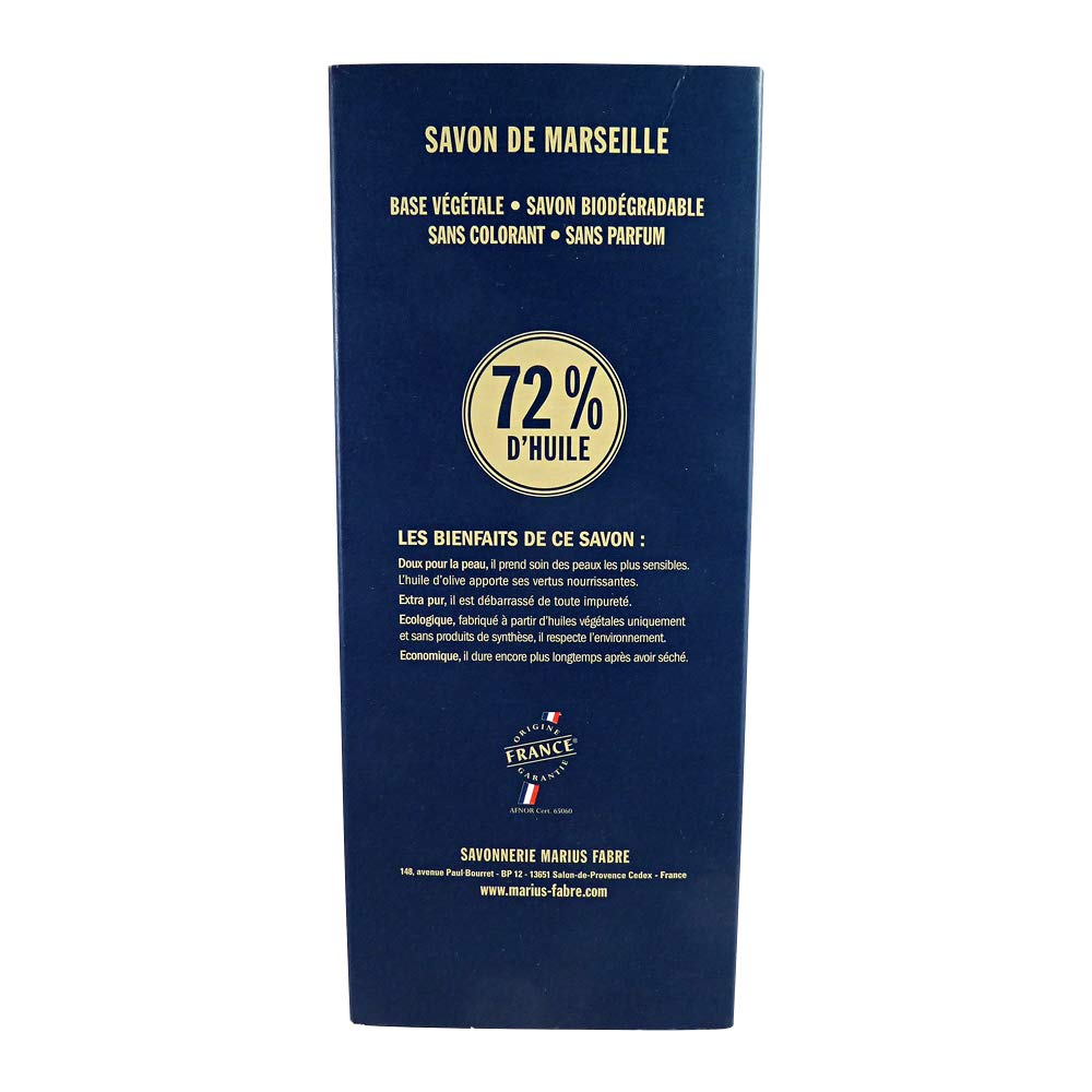 Marius Fabre Olive Oil Marseille Soap Block with Soap Cutter 35.2 Ounces