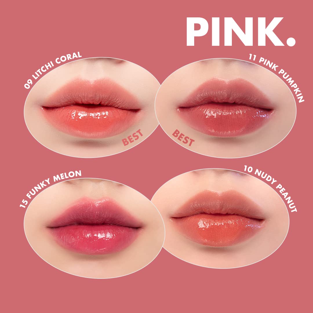 rom&nd Juicy Lasting Tint 22 POMELO SKIN, Vivid color, & Glossy Finish, Long-lasting, MLBB, moisturizing, Highly-Pigmented, Clea