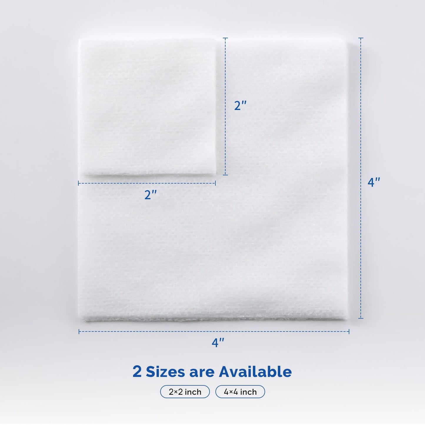 JMU Sterile Gauze Pads 2x2 Non-Woven, Highly Absorbent Sterile Gauze Sponges, 50 Packs, 100 Pcs Total