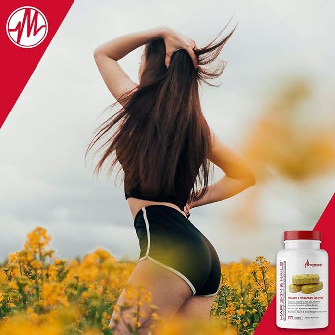 Metabolic Nutrition Hair Skin & Nails Maximum Potency Health and Wellness Solution 90 Tablets