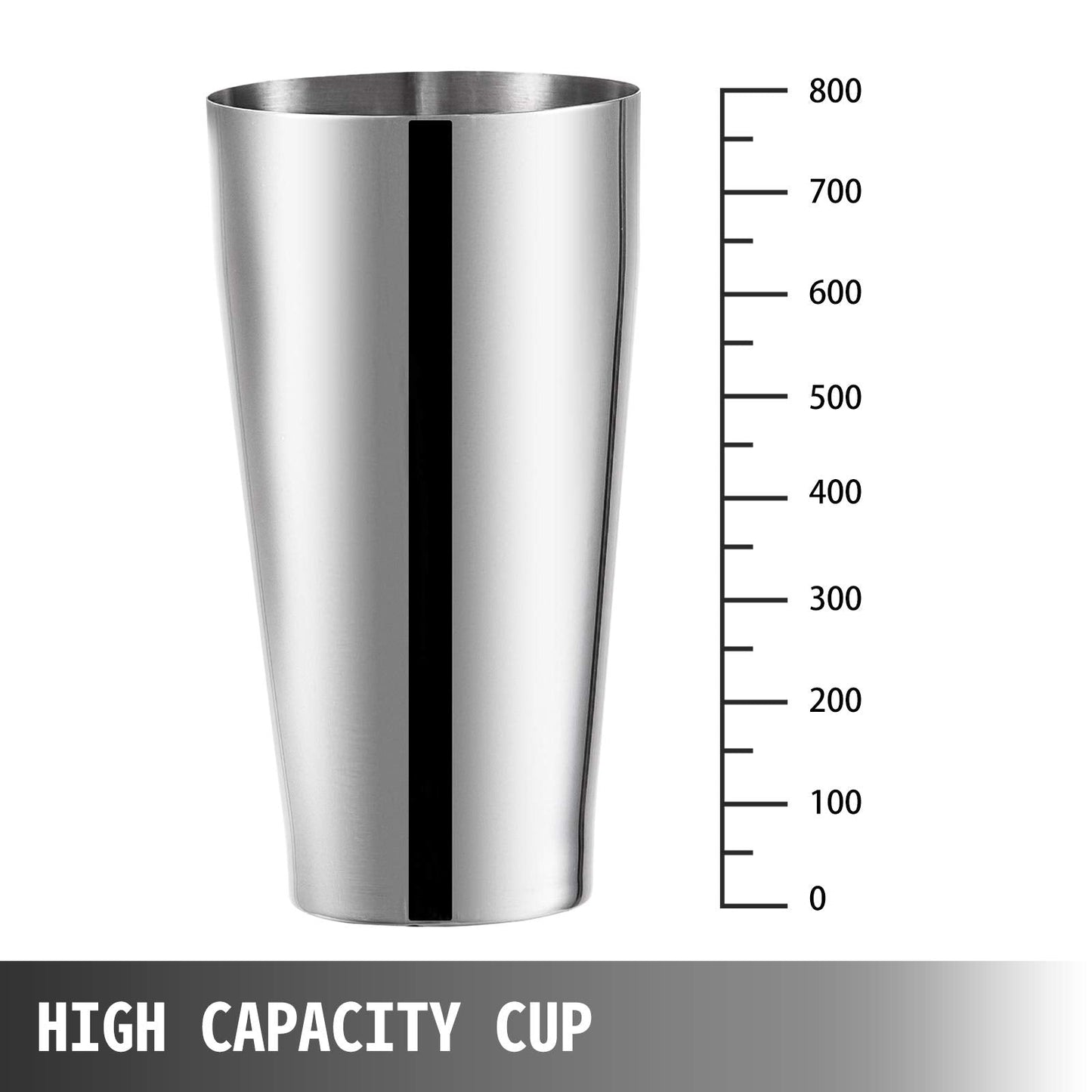 VEVOR Milkshake Double Head Electric Blender, 180W, Silver, 800ml
