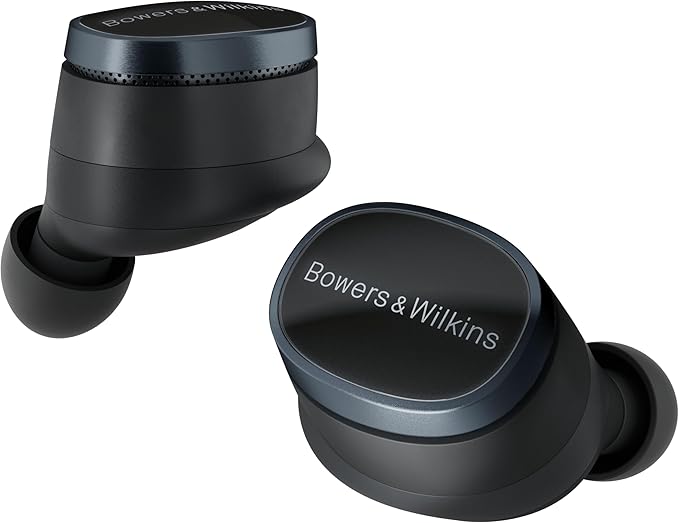 Bowers & Wilkins Pi8 Bluetooth Wireless Earbuds (Anthracite Black), in-Ear Bluetooth Earphones with Qualcomm Chipset & apt...