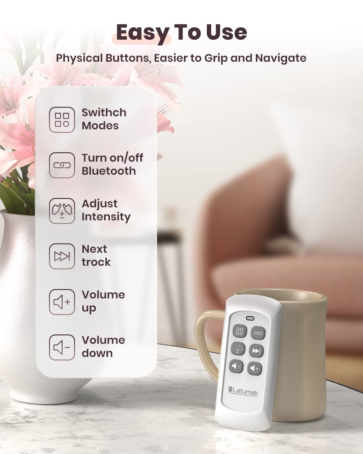 latumab Eye Massager with Heat, Bluetooth Music Heated Massager for Migraines, Relax and Reduce Dark Circles Eye Bags Improve Sleep, Ideal Gifts for Women/Men