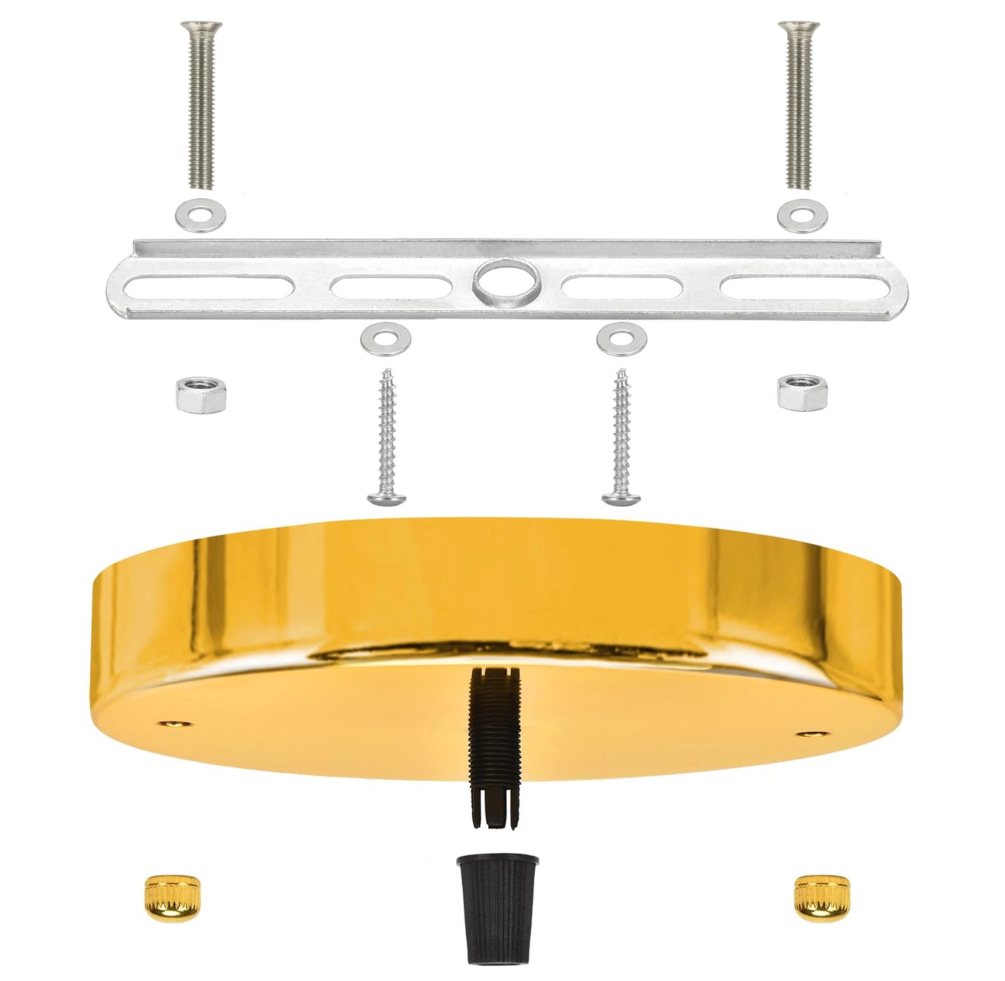 Sangle Sopffy Pendant Light Canopy Kit  4.7 Inches Ceiling Lighting Canopy Kit With All Mounting Hardware Modern Chandelier Ceiling Plate Cover For Pendant Lighting Fixtures (Copper Gold  4.7Inch)