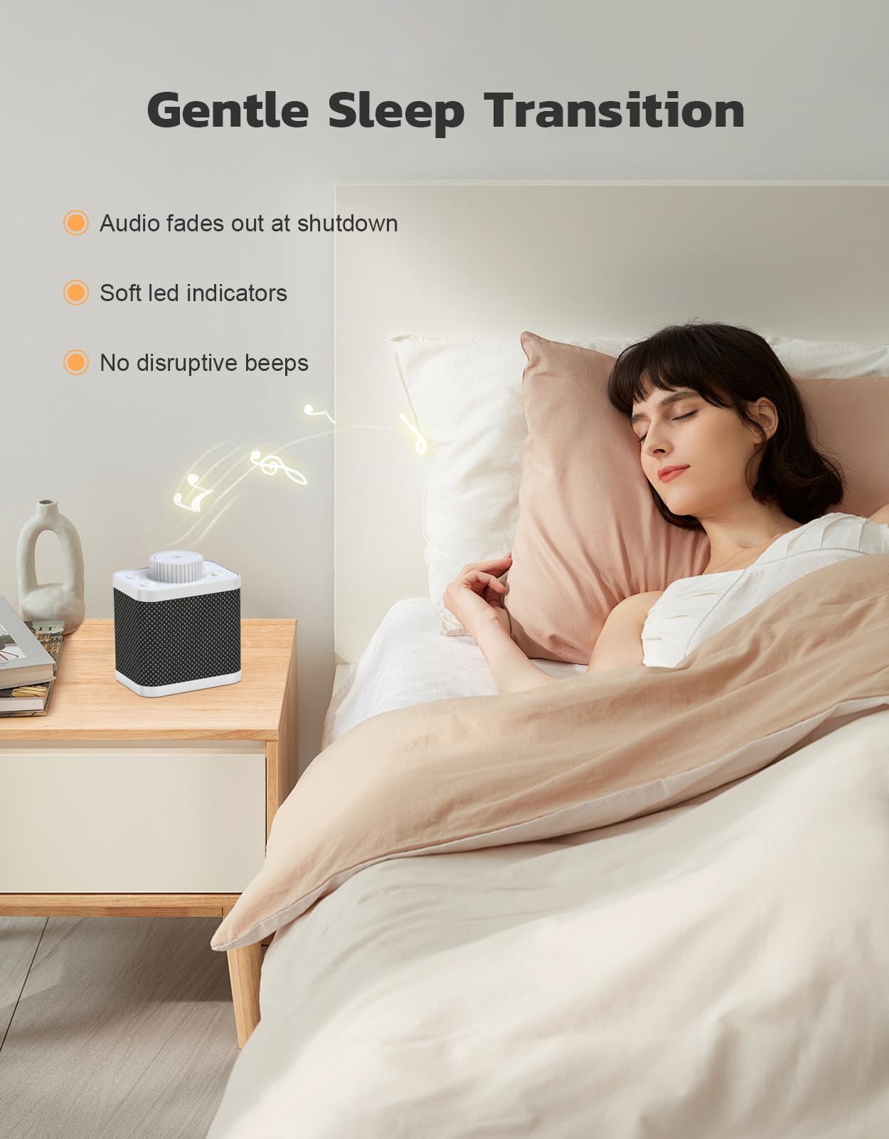 Afuosy White Noise Sound Machine with 20 Soothing Sounds, 18-48h Powerful Battery, 3 Timers Memory Function and White Noise Machine for Sleeping, Portable Sound Machine for Baby Adult Fathers Day Gift