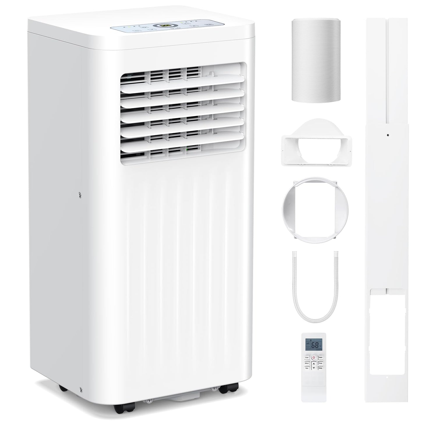 Electactic 8000 Btus Portable Air Conditioners With Cooling/Dehumidification/Fan/Sleep Mode,4-In-1 Portable Ac With 24H Timer &