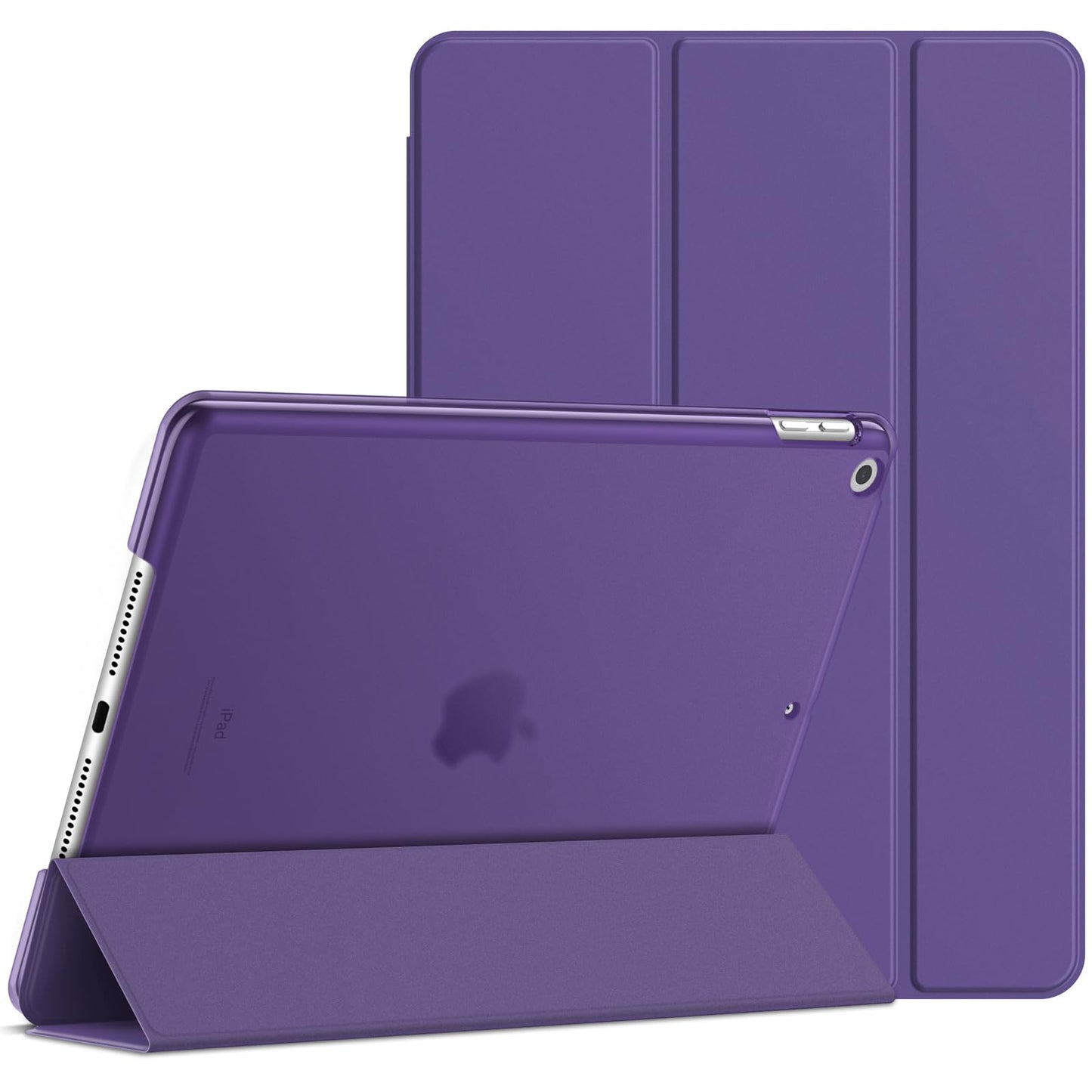 Jetech Case For Ipad 10.2-Inch (2021/2020/2019 Model, 9/8/7 Generation), Auto Wake/Sleep Cover (Purple)
