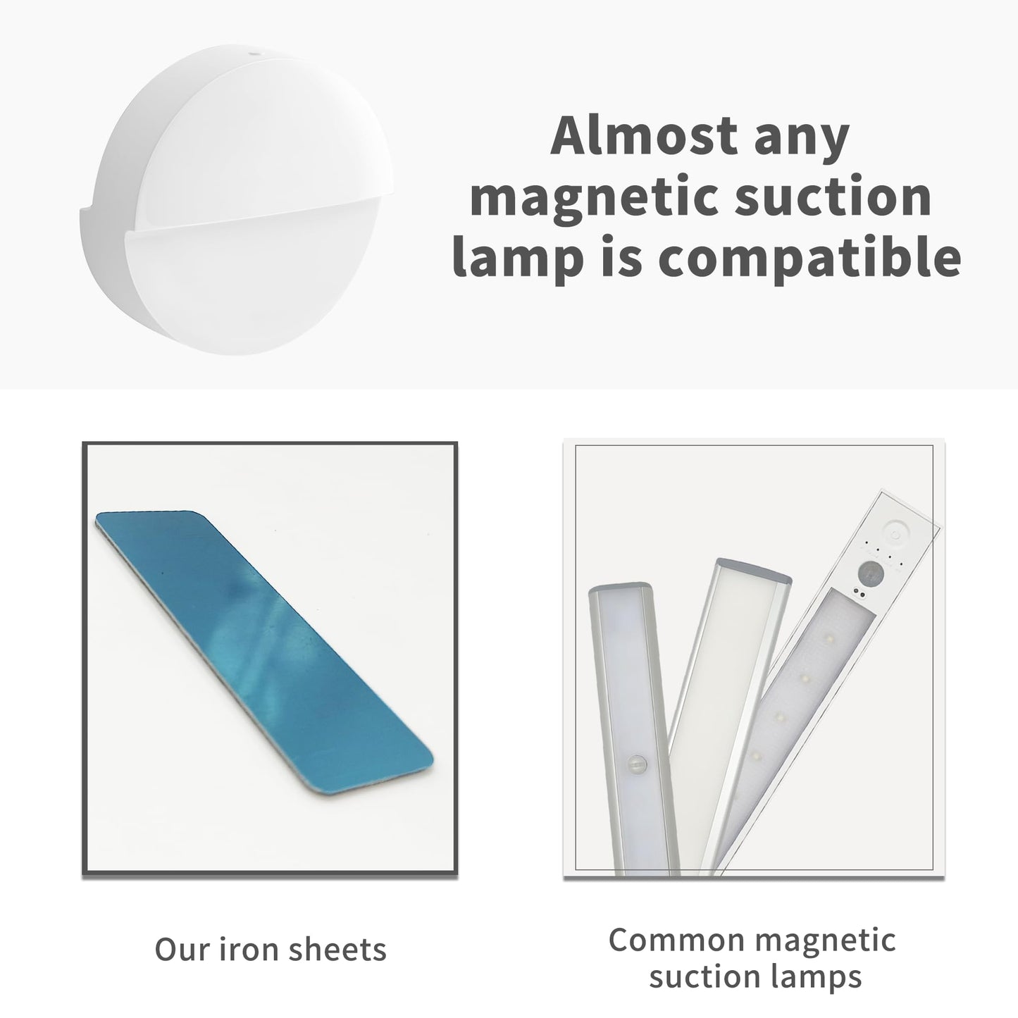 Under Cabinet Lights Magnetic Stickys - Replacement Magnetic Strips With Adhesive Backing For Under Cabinet Lighting Universal Blue Iron Sheet For Cabinet Lighting(Non-Magnetic (Rectangle  8)