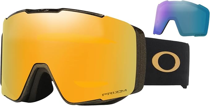 Oakley Line Miner Pro Ski Goggles For Men For Women Microfiber Cloth Bag + BUNDLE with Care Kit