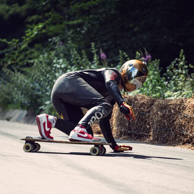 TSG - Pass Pro Full-face Helmet w/Two Visors | Performance Helmet for Downhill Skateboarding, E-Skating, E-Onewheeling, Lo...