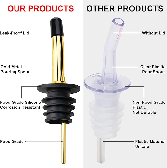 Glass Coffee Syrup Dispenser Bottles 7 OZ, Simple Syrup Bottles with Metal Pour Spout, Syrup Dispenser for Coffee Bar Accessories for Maple Honey Syrup Oil and Sauces