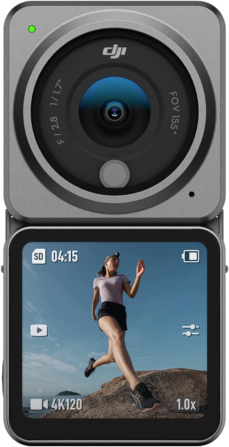 Dji Action 2 Dual-Screen Combo (32Gb) Without Magnetic Protective Case, 4K Action Camera With Dual Oled Touchscreens, 155 Fov, M